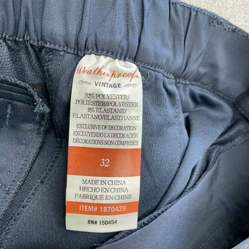 Weatherproof Vintage Men's 32 Cargo Tech Shorts Blue 9