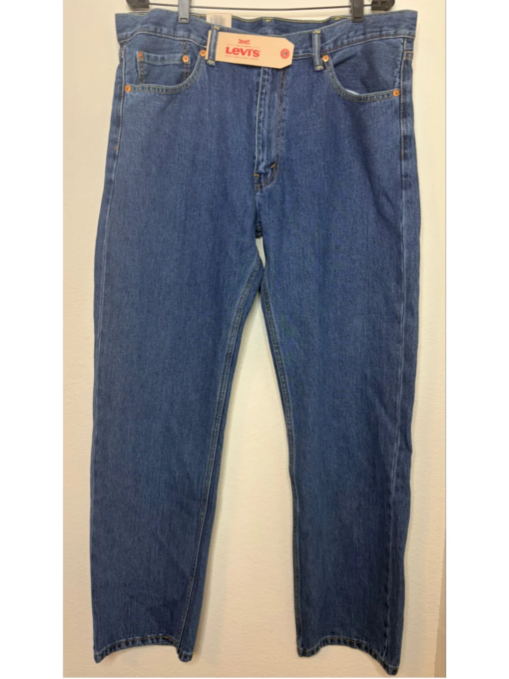 Men's Levi's 505 Regular Fit Straight Jeans Waist 38 Blue