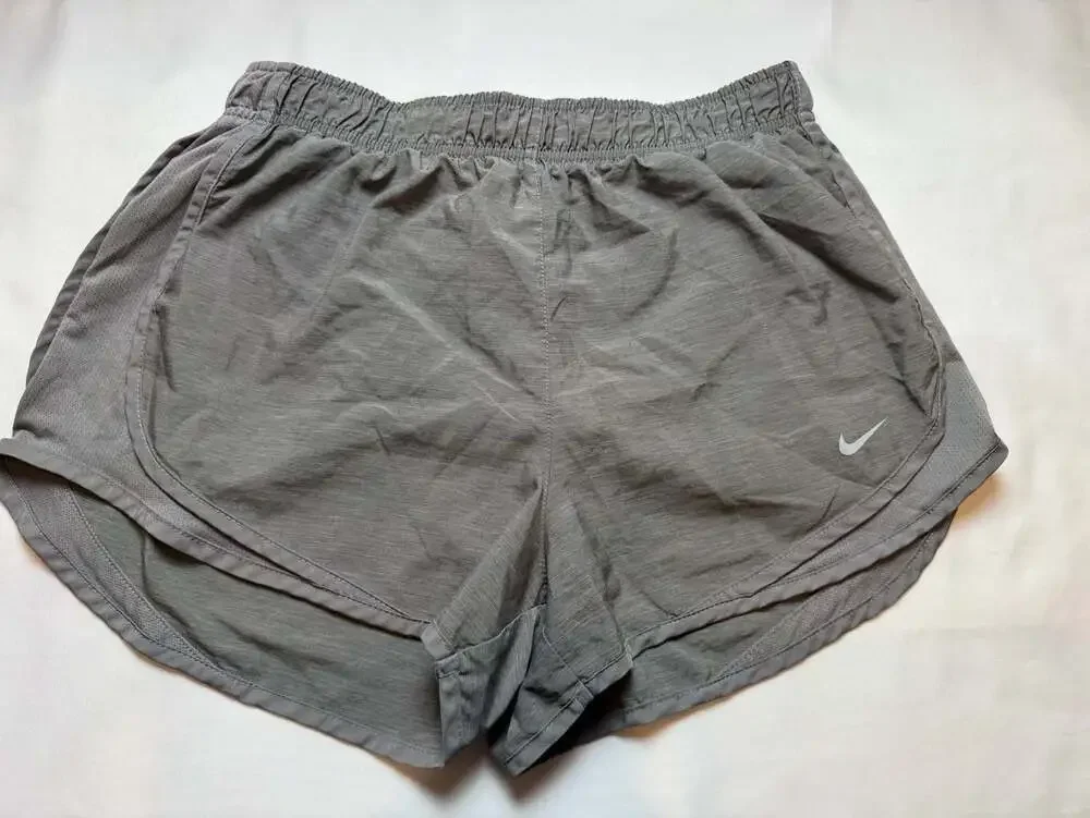 Nike Women's Dri-FIT Tempo Brief-Lined Running Shorts grey size medium
