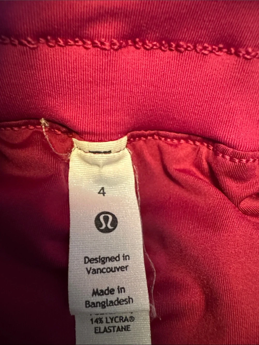 lululemon athletica purple pocket fit