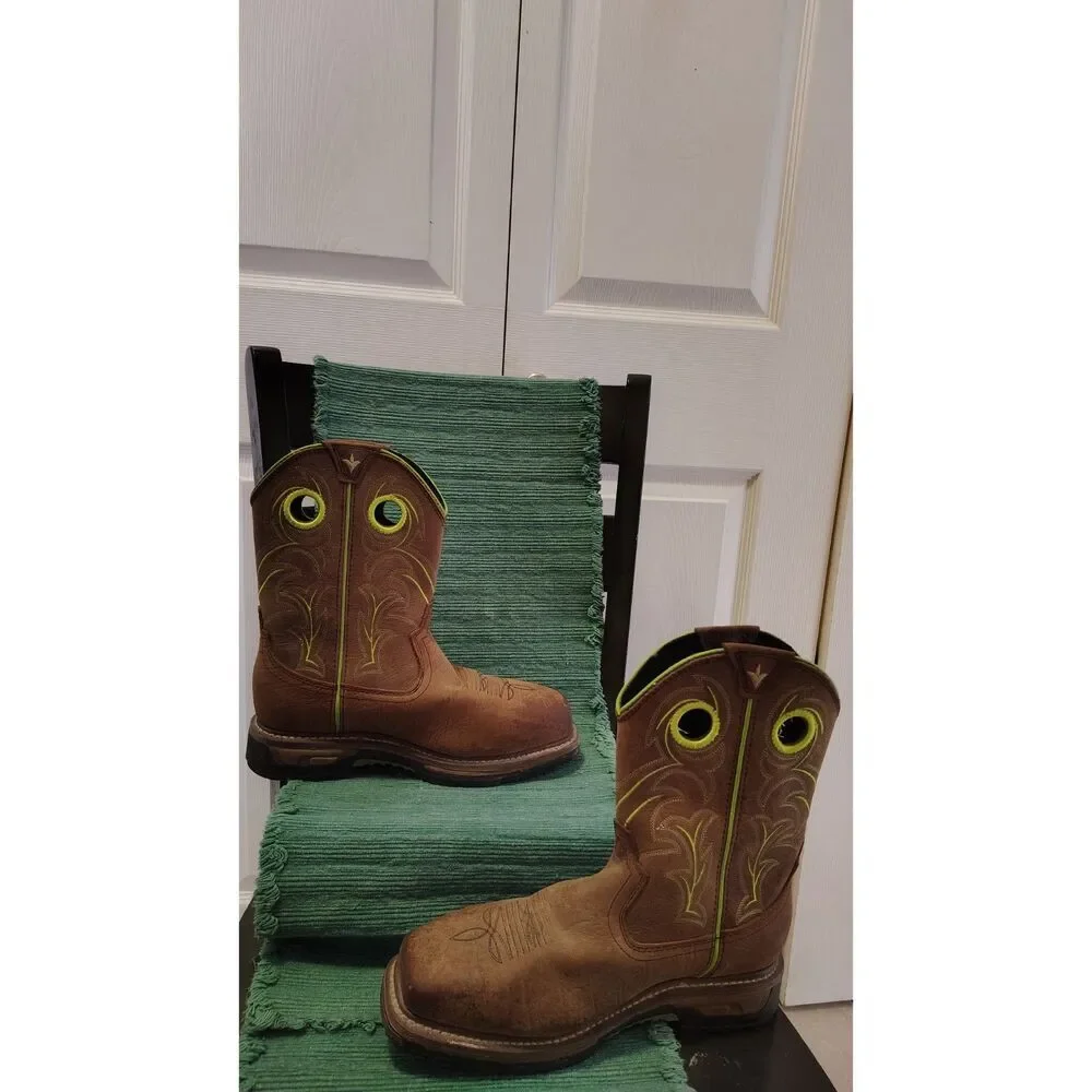 Dan Post Men's Storms Eye Waterproof EH Western Work Boots 8M