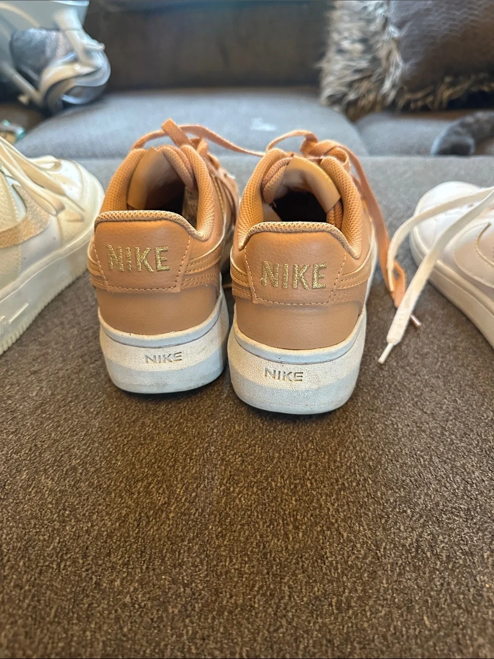 Nike perforated leather