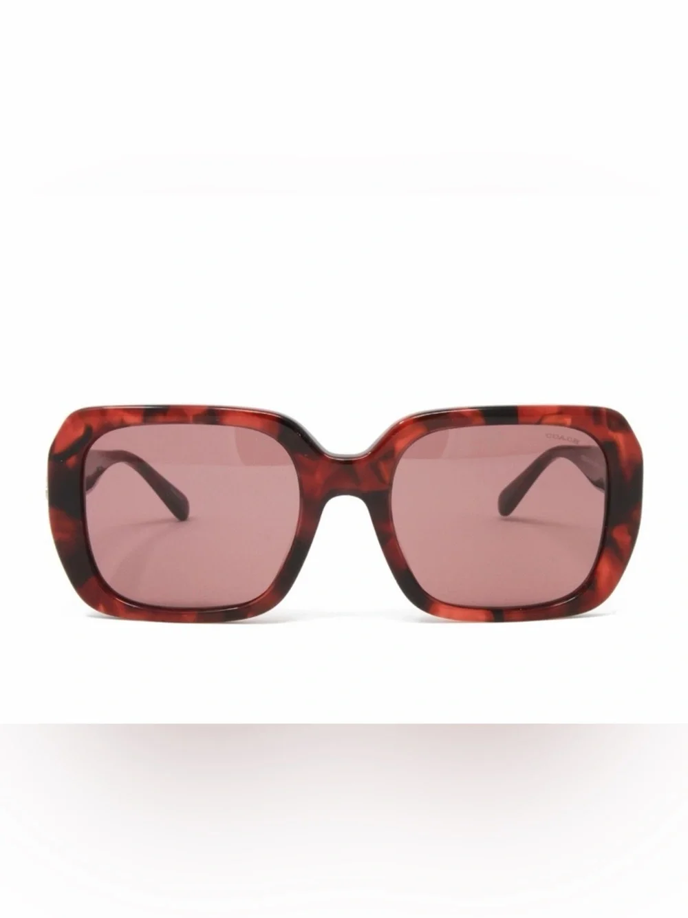Coach Milky Wine Tortoise Frame Sunglasses