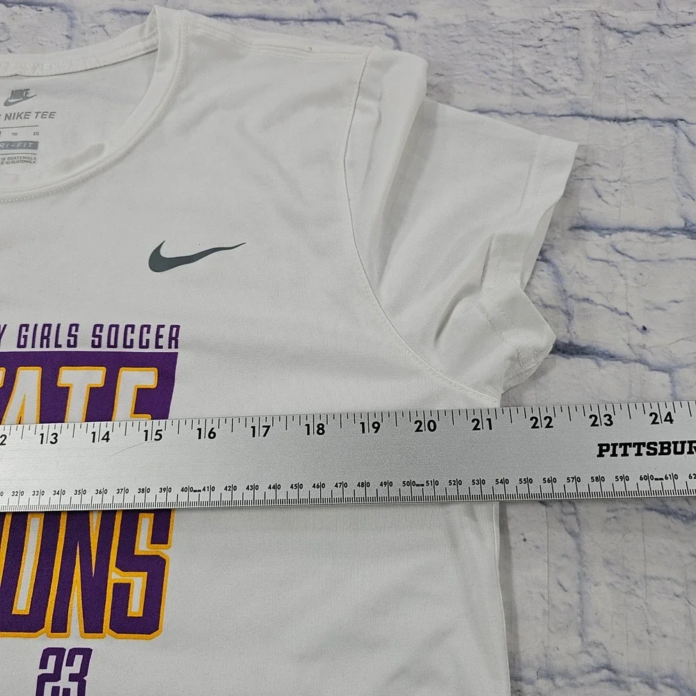 Montverde Academy Nike Dri-FIT Shirt Womens XL White Soccer State Champions 2023