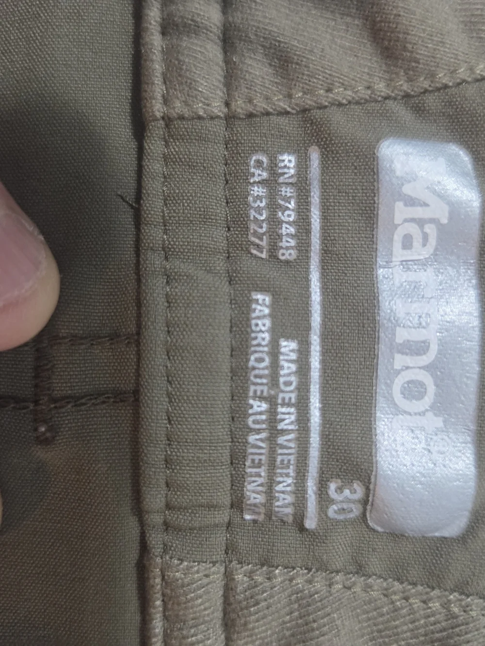 Marmot 30 worn