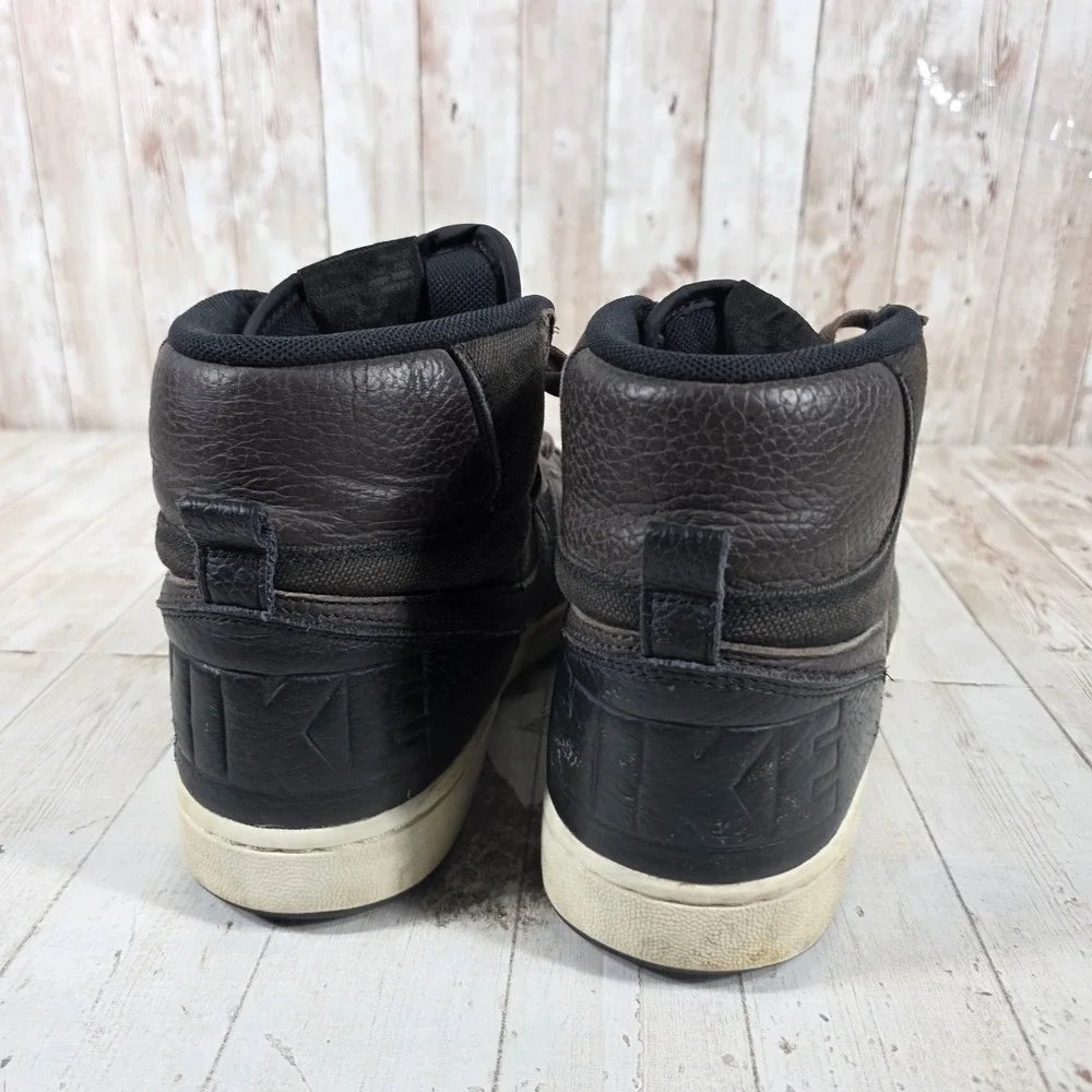 Nike Terminator High Velvet Brown Black Sail Leather FD0651-001 Womens 10.5