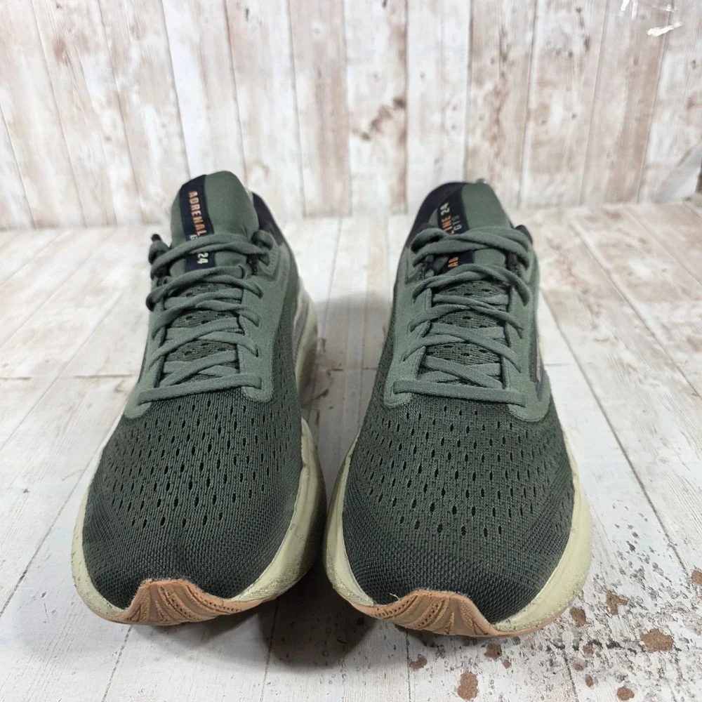 Brooks Adrenaline GTS 24 Mens Running Shoes Olive Green 9.5 D