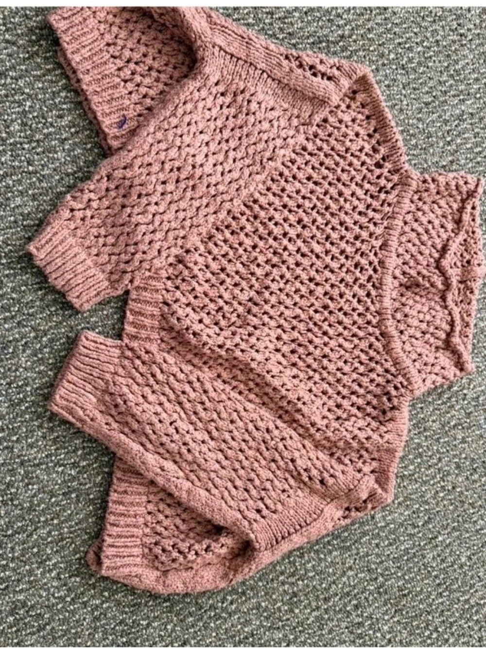 Free People Open-Knit Rose Cowl Sweater