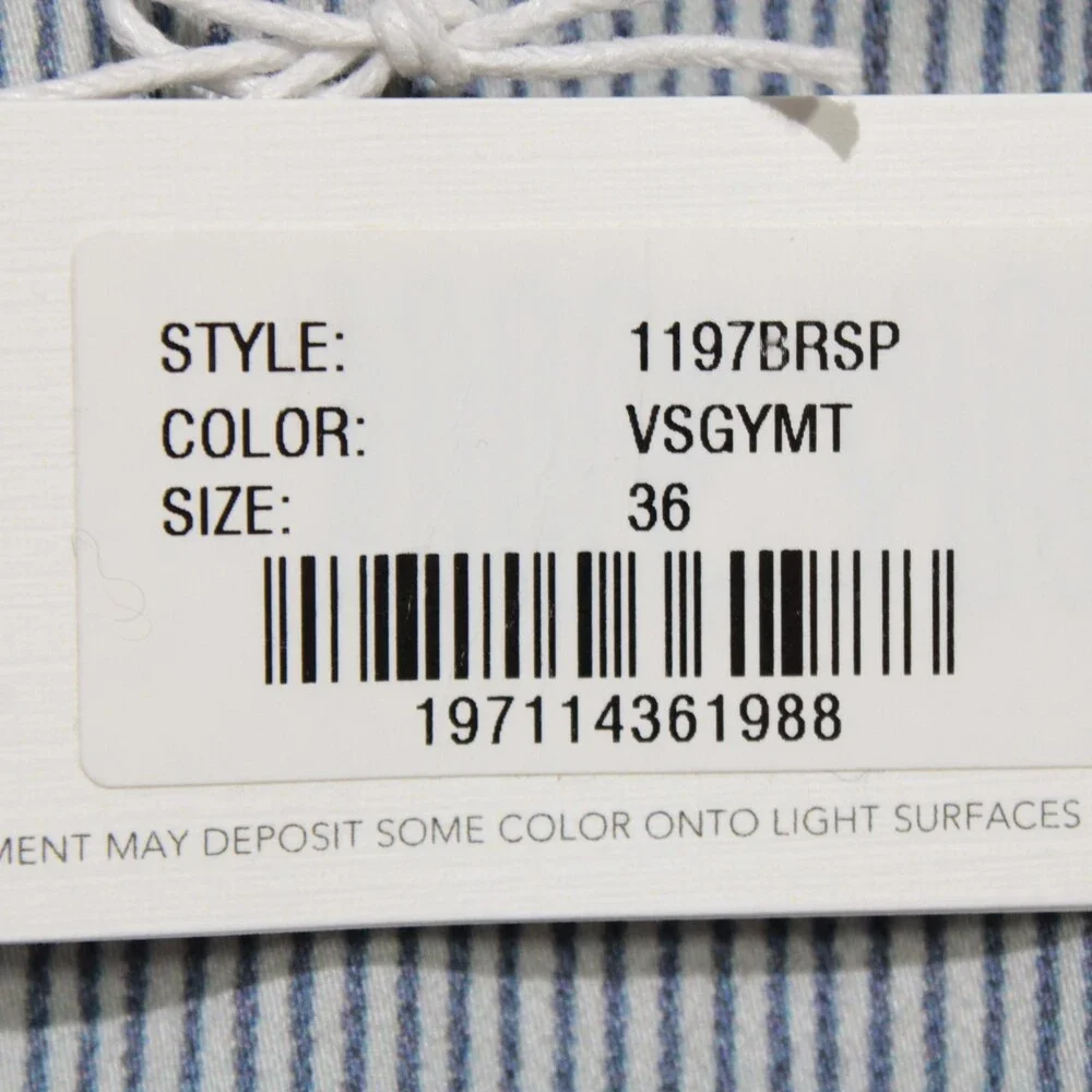 AG Adriano Goldschmied NWT Wanderer Slim Trouser Shorts Size 36 US Blue Stripes