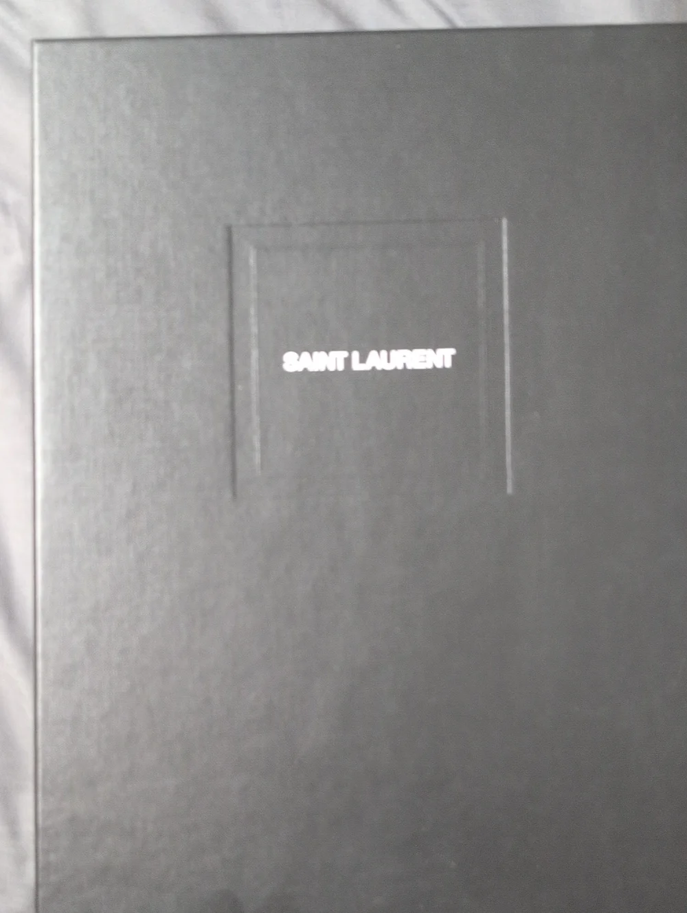 Saint Laurent Black Presentation Box with White Logo Center