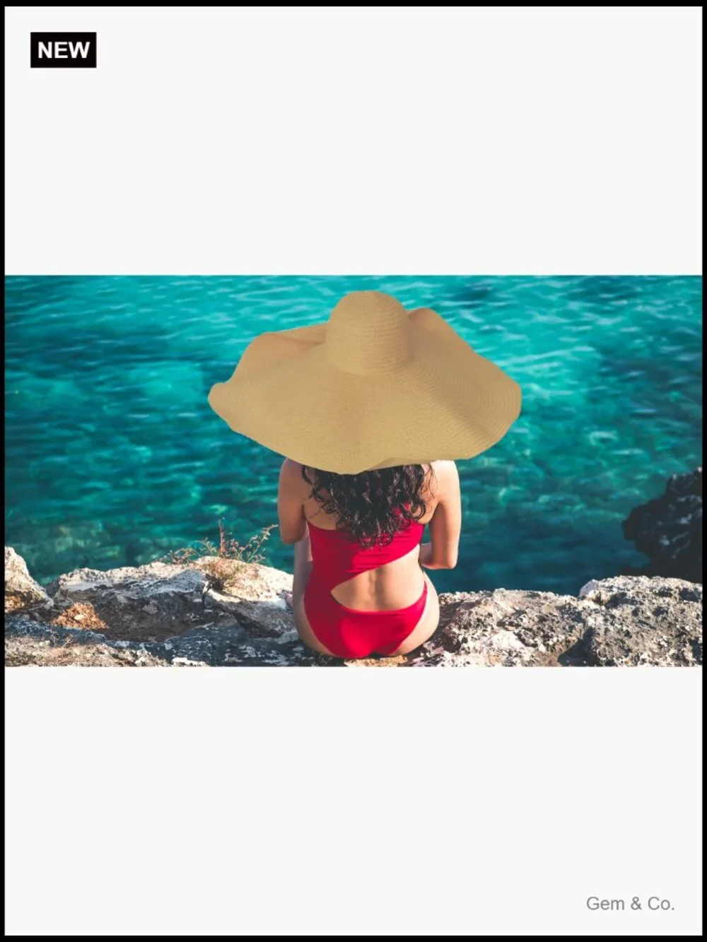 Oversized Straw Sun Hat Floppy Wide Brim UV Protection Foldable Beach Hat