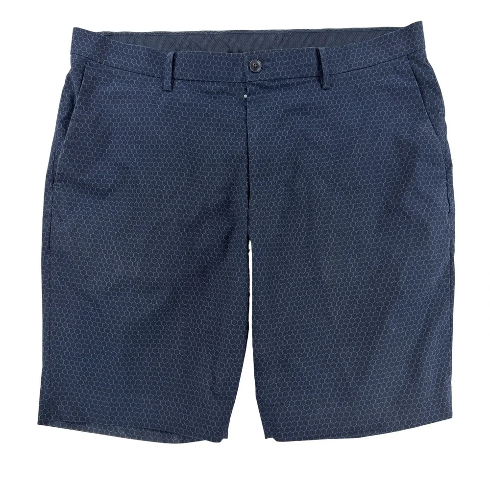 Uniqlo Shorts Mens Large Blue Microfiber Chino Golf Stretch Athletic Summer