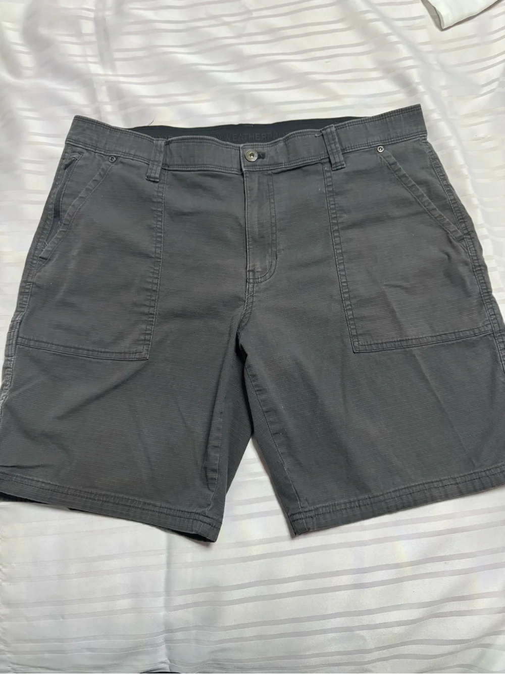 Weatherproof Men's Charcoal Utility Cargo Shorts