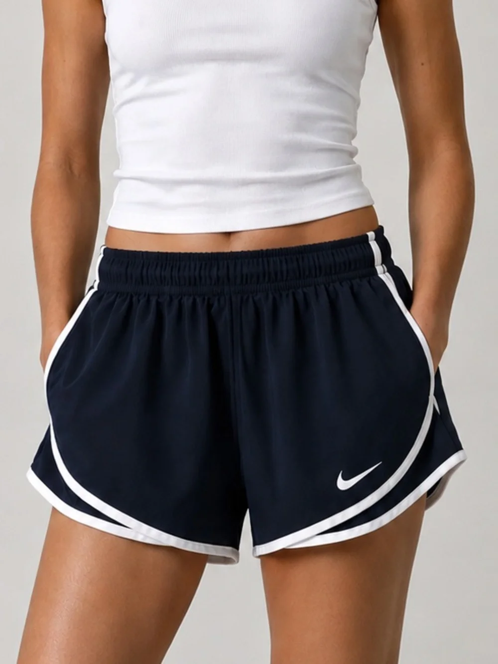 Nike Navy Dri-Fit Running Shorts