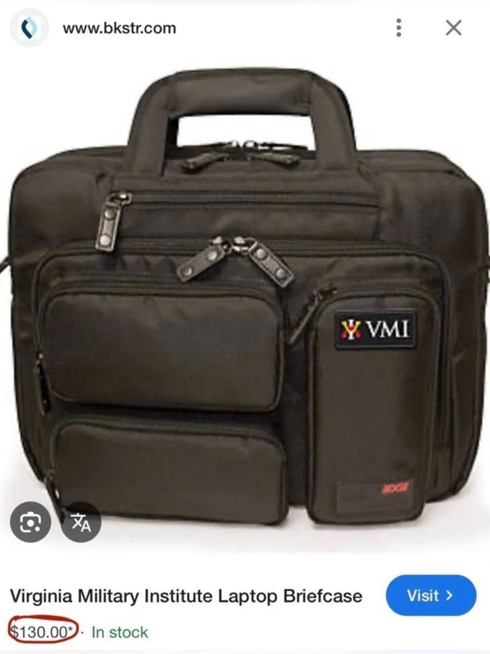 Virginia Military Institute Laptop Briefcase