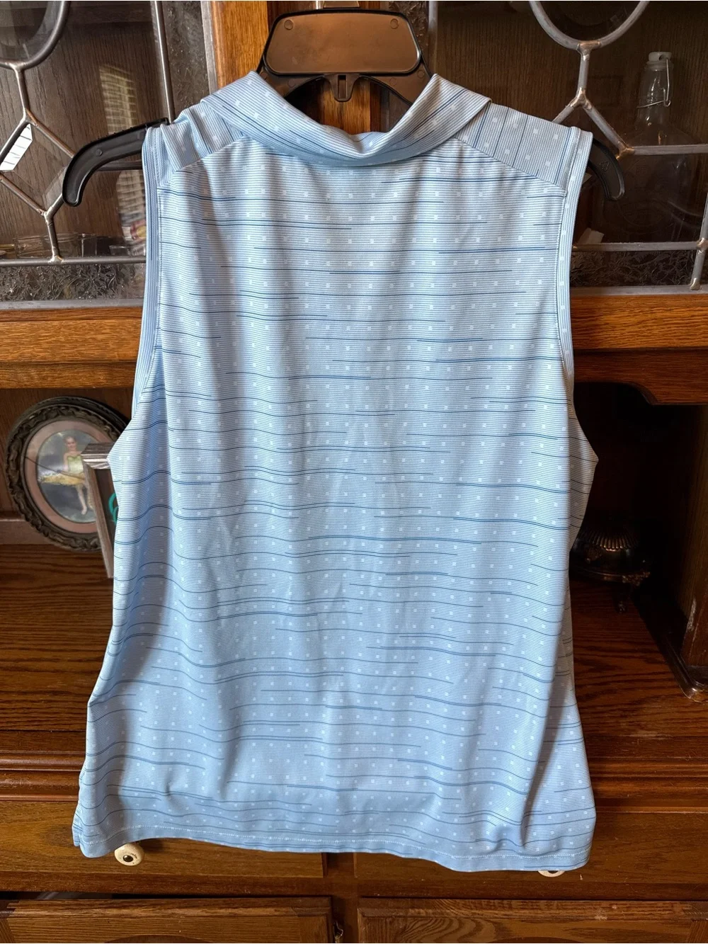 Nike Light Blue Sleeveless Dri-FIT Polo Tank