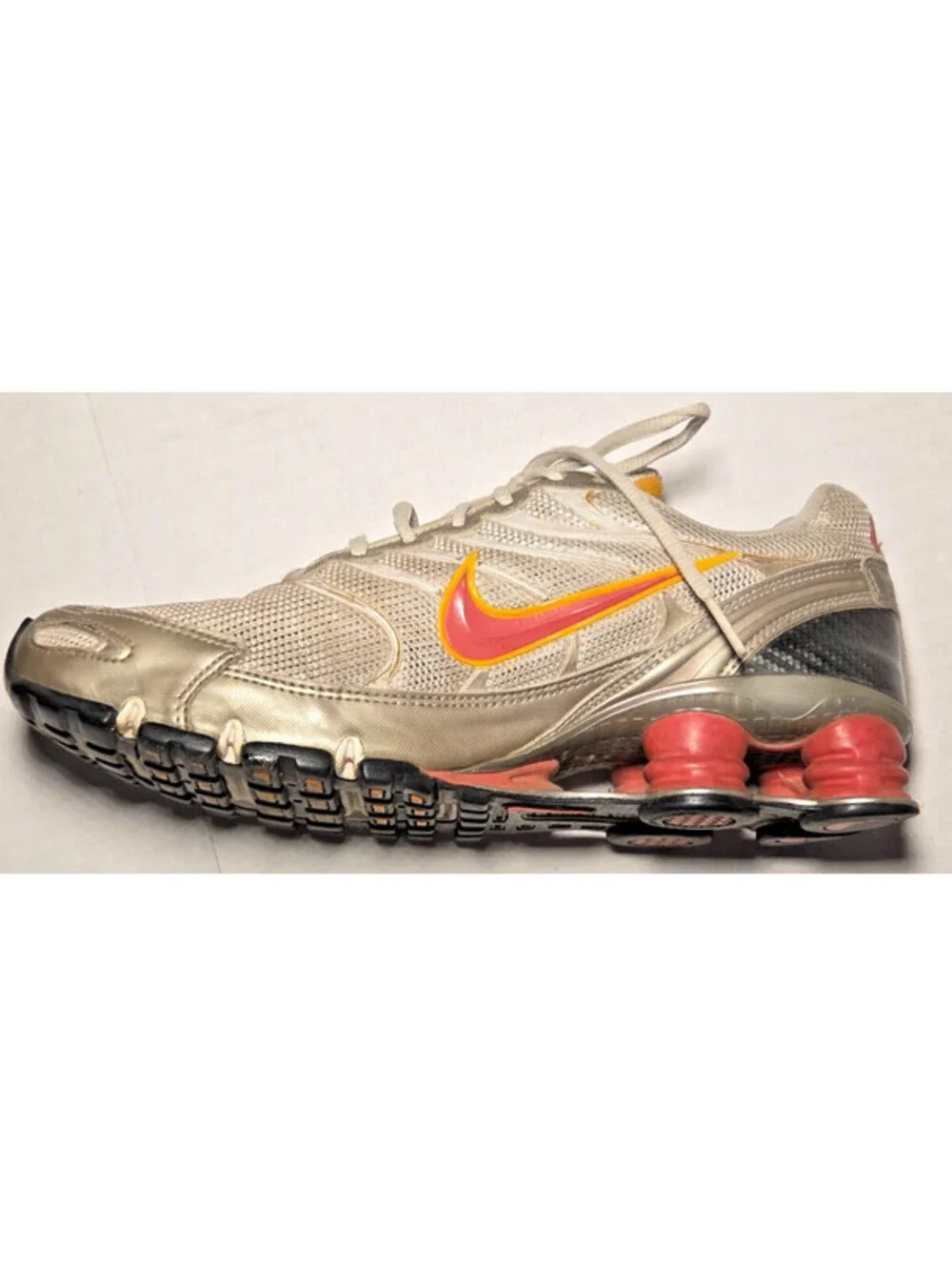 Nike Shox NZ Womens 9 318164-161 Gold Pink Orange 2008 Y2K Shoes