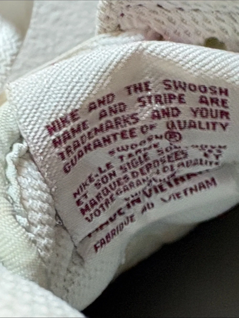 Nike Purple and Gray Low-Top Sneaker Heel Detail