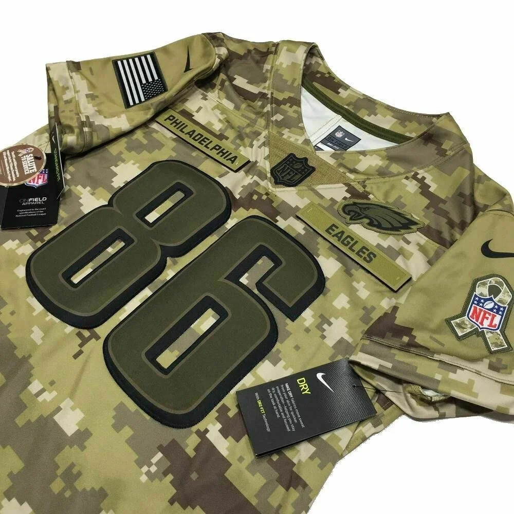 Zach Ertz Philadelphia Eagles‎ Jersey M Salute to Service Camo NFL Women $170
