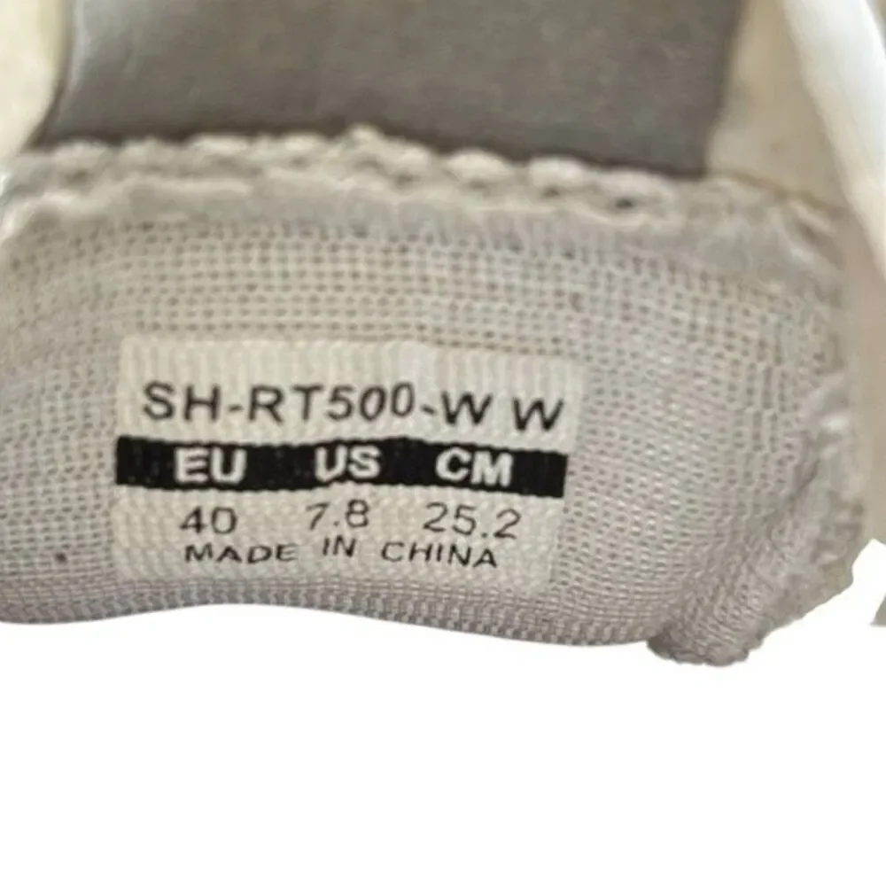 Shimano SH-RT500-W W Women’s Size 7.8 White Road Bike Cycling Shoes W/Cleats