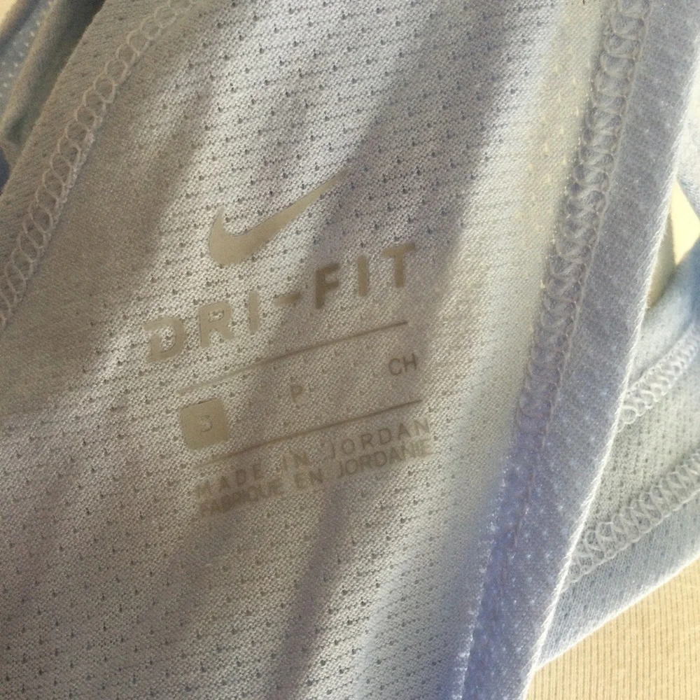 NIKE Running Dri-Fit Swoosh Crossback Tank Top Blue Sz Small