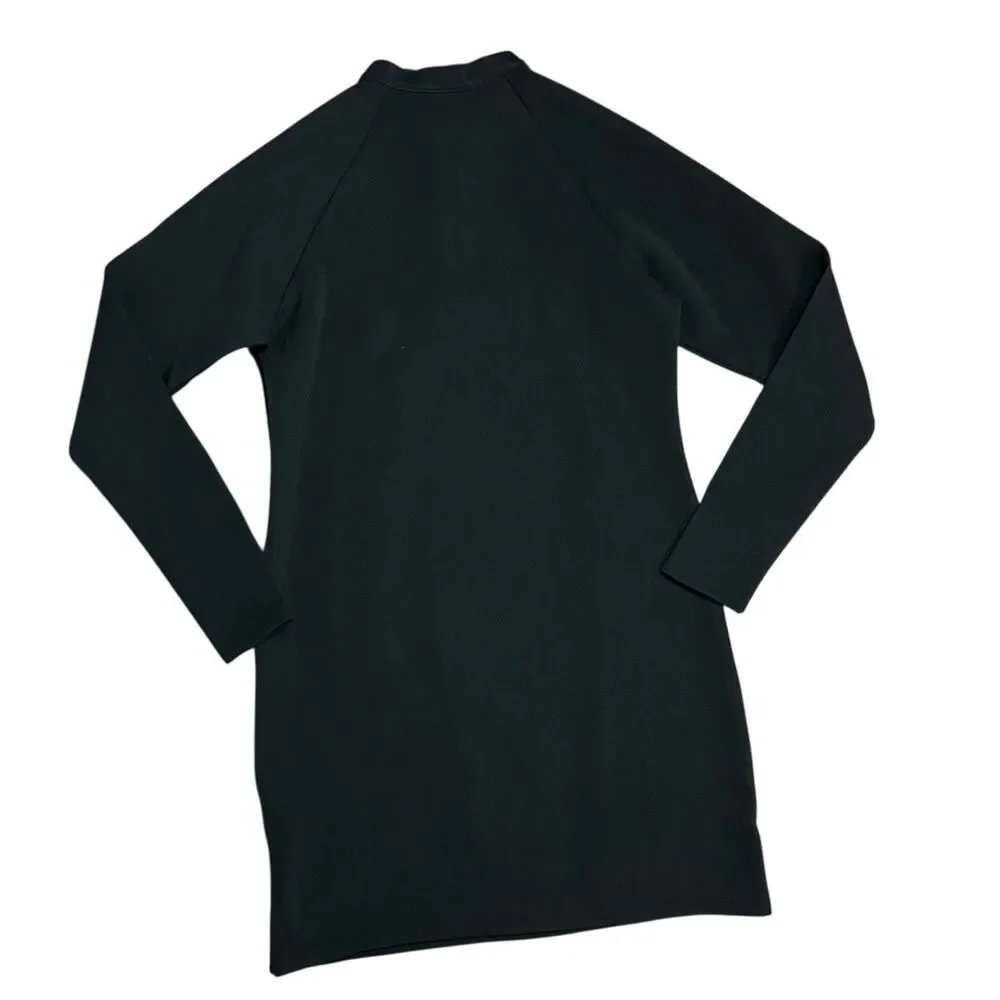 Nike Black Quarter Zip‎ Embroidered Graphic Y2K Athleisure Dress