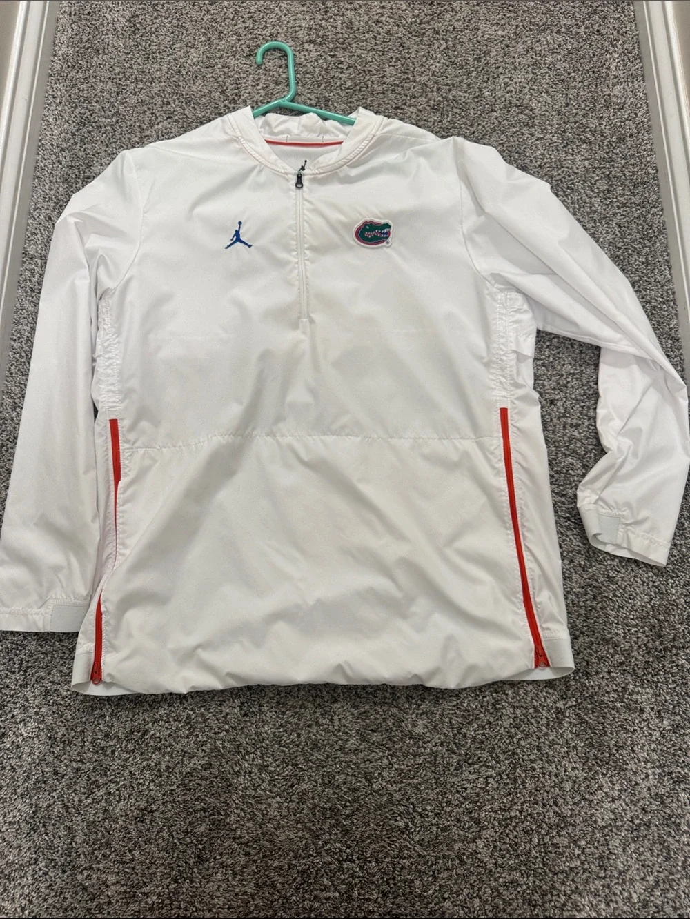 Jordan x Florida Gators White XL Coach's Windbreaker Pullover