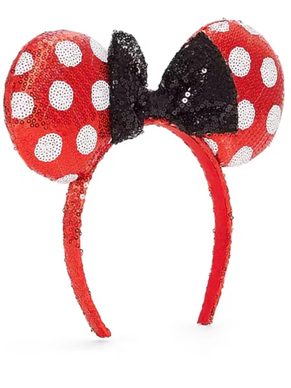 DISNEY |  Minnie Mouse Sequin Ears Headband - Red/Black