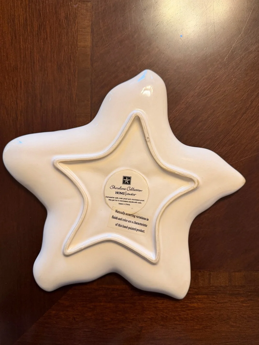 Starfish Beach Themed Ceramic Plate