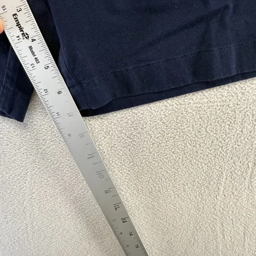 J Crew Shorts Men's 29 Blue Navy Chino Khaki Preppy Flat Front Solid 7 inch NEW