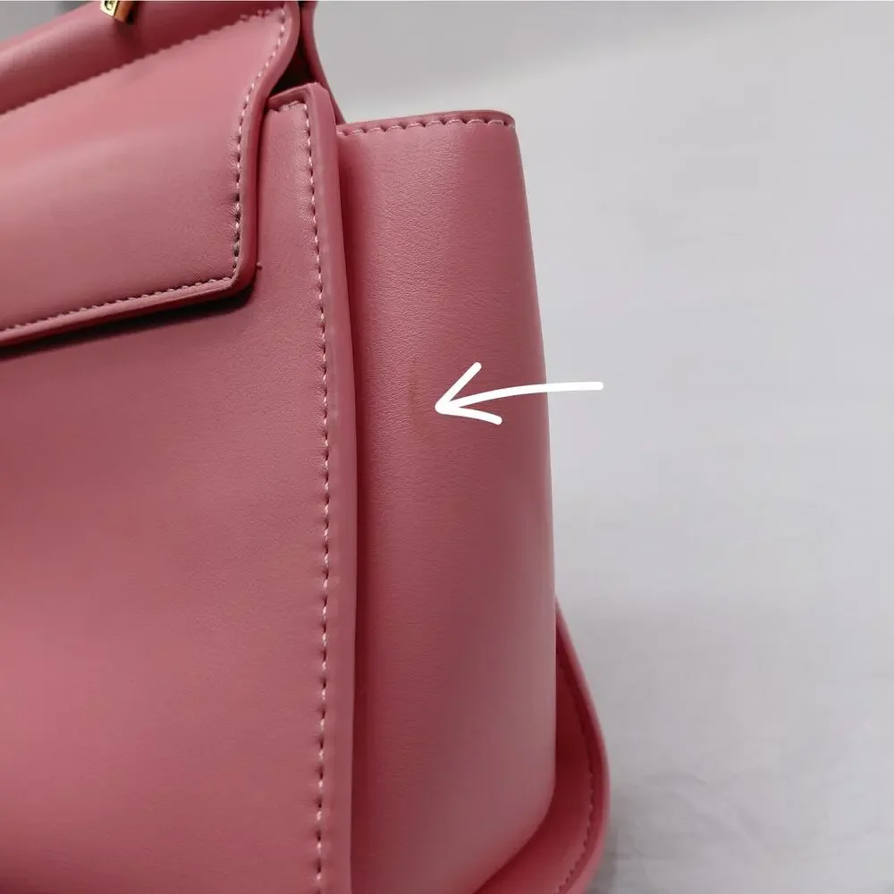 Womens Satchel Handbag Pink Quiet Luxury Coquette Office Chic Wedding Party