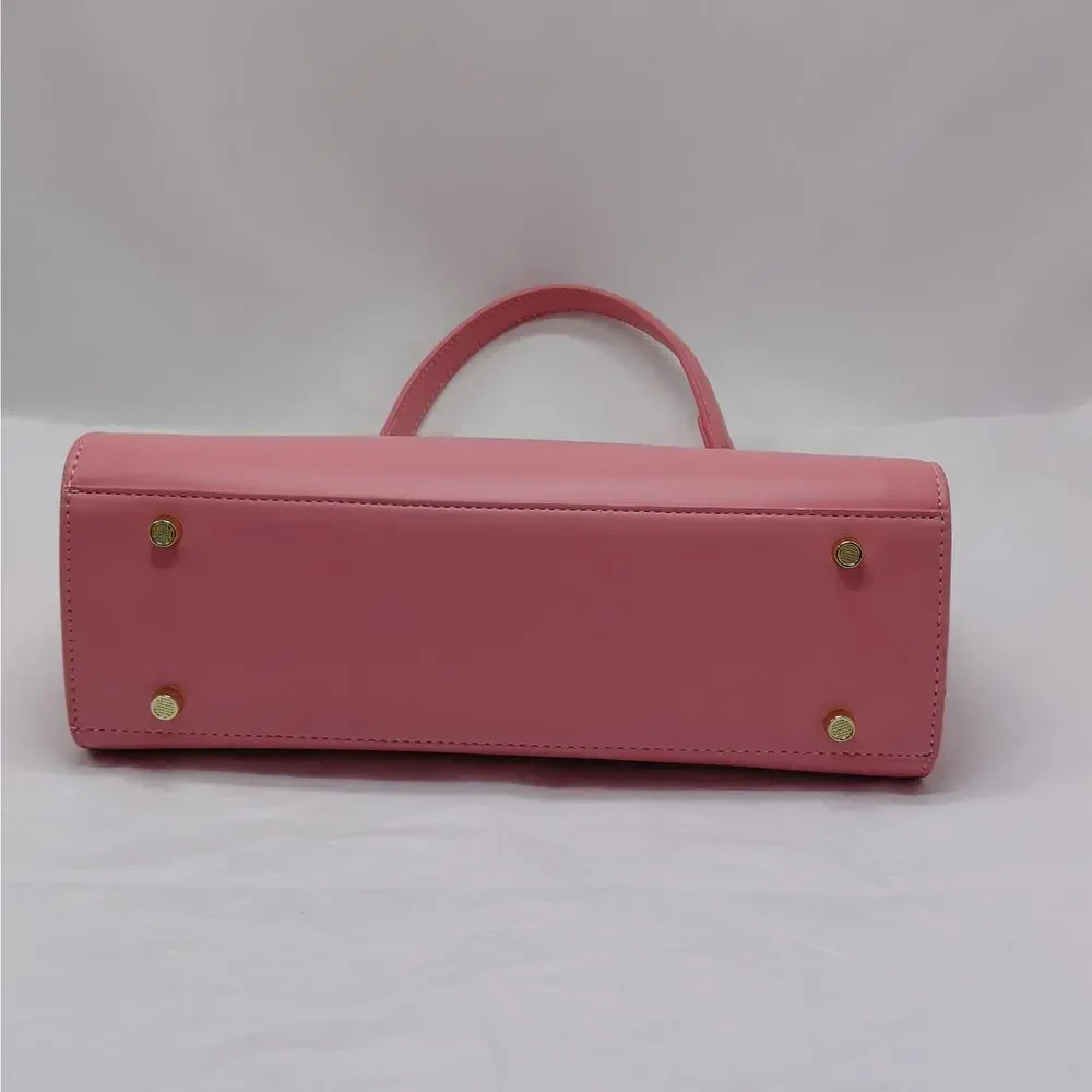 Womens Satchel Handbag Pink Quiet Luxury Coquette Office Chic Wedding Party
