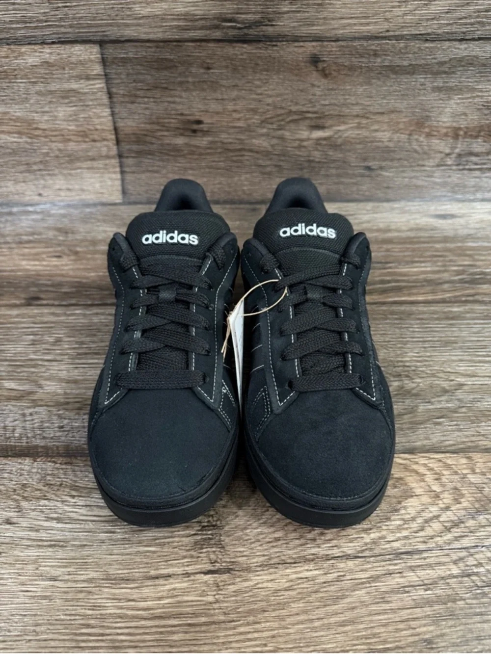 NWT Adidas‎ Grand Court Alpha Sneaker Men's BLACK ON BLACK Sz 8