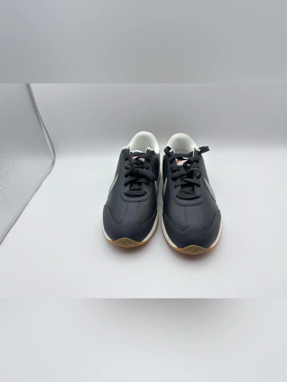 Nike Cortez Black and Silver Classic Low-Top Sneakers
