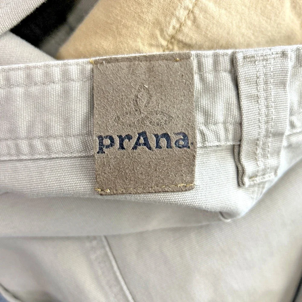 Prana‎ Breathe 36 X 32 Khaki Jeans Pants Carpenter Utility Relaxed Fit Outdoor