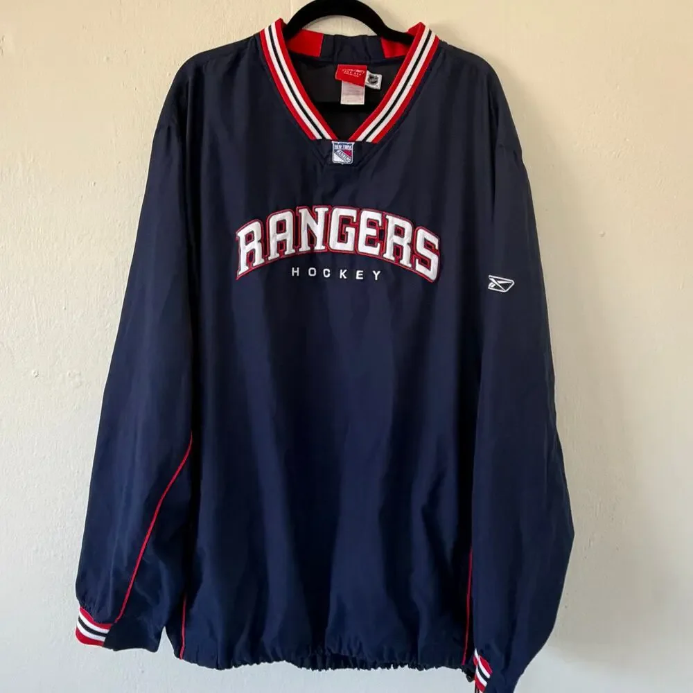 New York Rangers Hockey windbreaker pullover 2XL