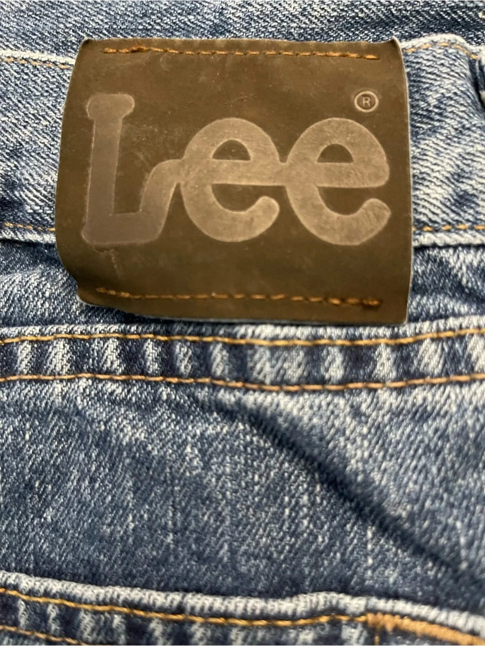 Classic Lee Men's Blue Straight-Leg Jeans 40x30