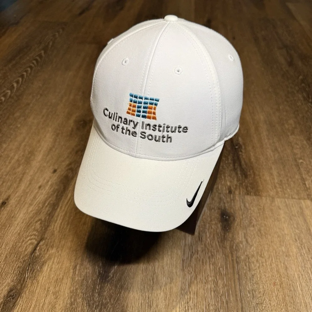 Nike Culinary‎ Institute The South Hat White Black Dri Fit Legacy91 Running Gym