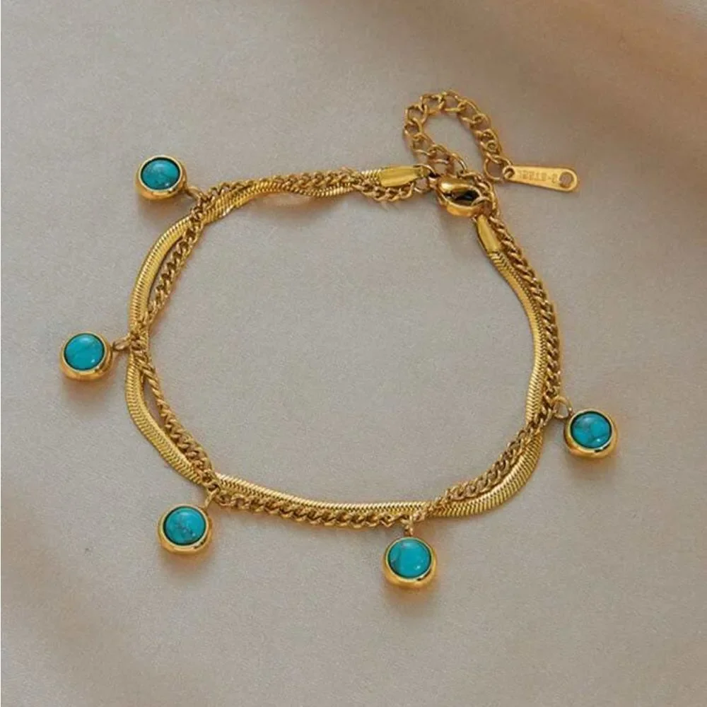 Turquoise Charm Bracelet #1510