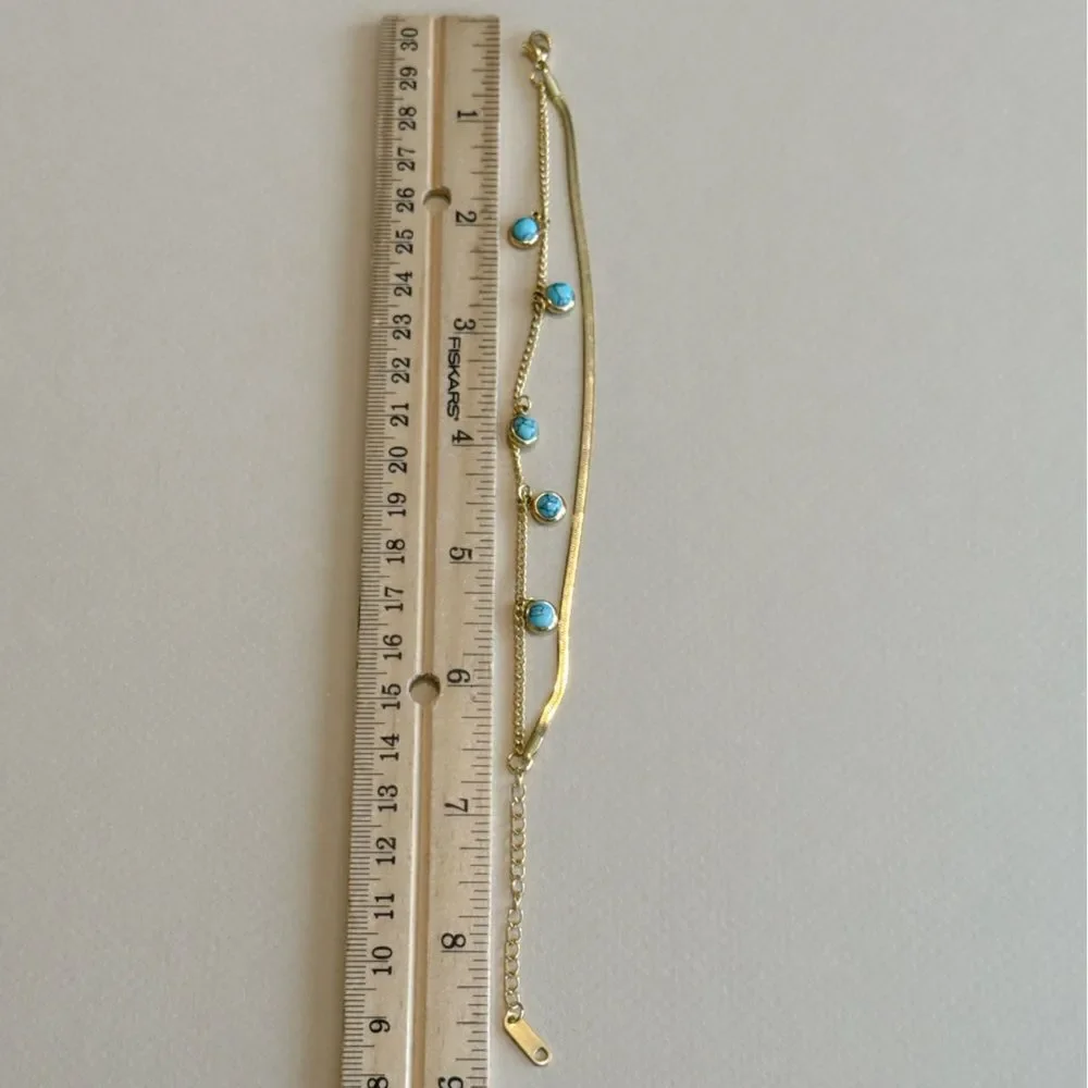 Turquoise Charm Bracelet #1510
