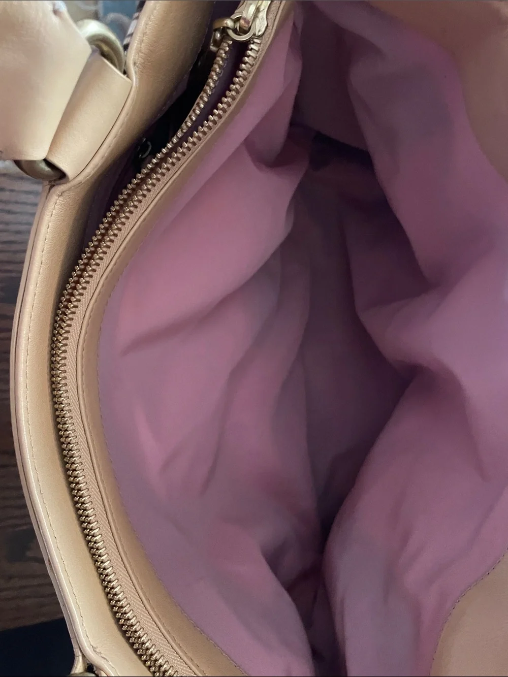 Cole Haan roomy zip print