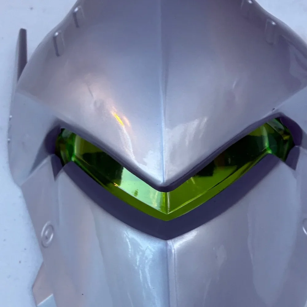 Blizzard Overwatch Genji Cosplay Mask Costume Adult Green Visor 2018