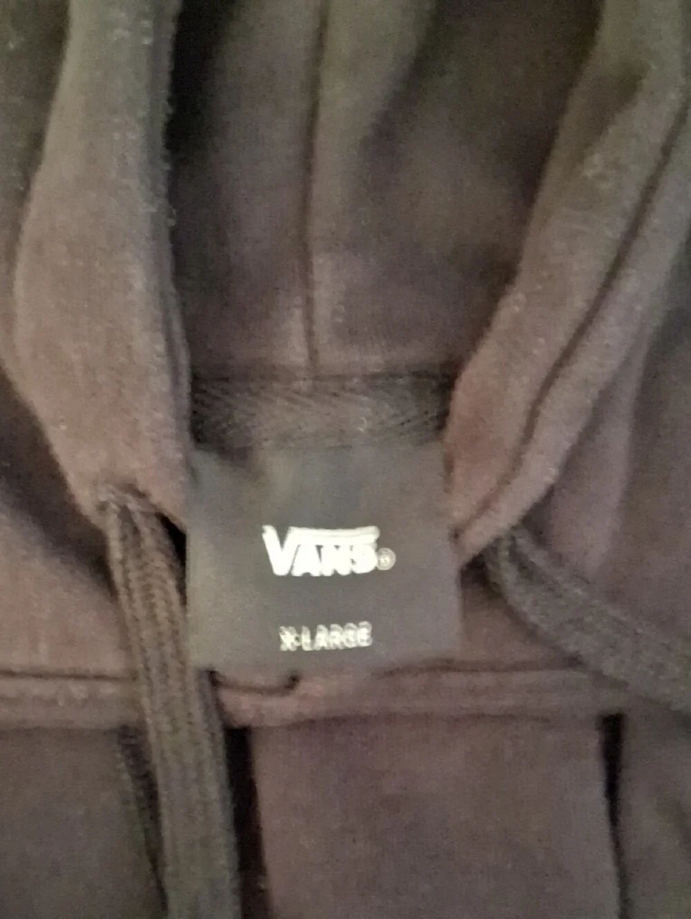 Vans Black Hoodie with White Script