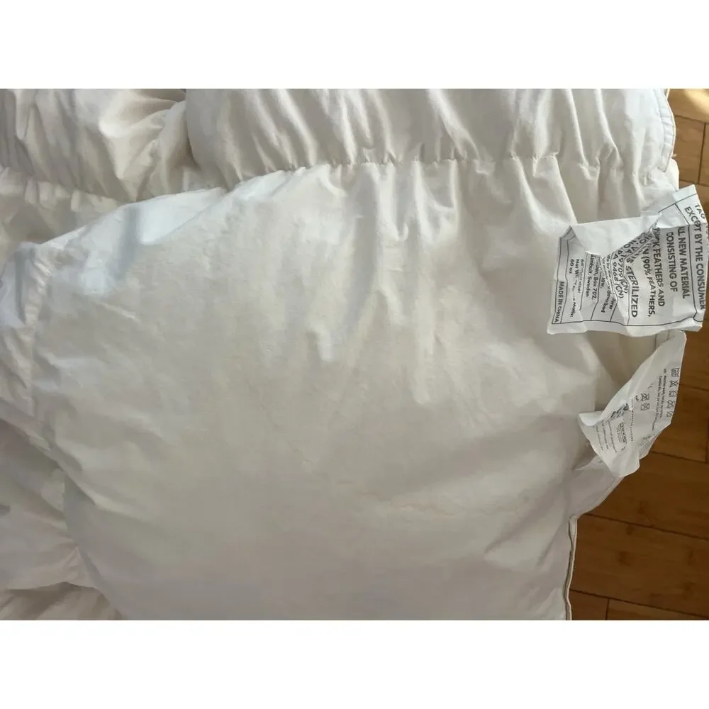 Honsbar Down Duvet Insert From IKEA White Twin XL Queen feathers and down 80x58