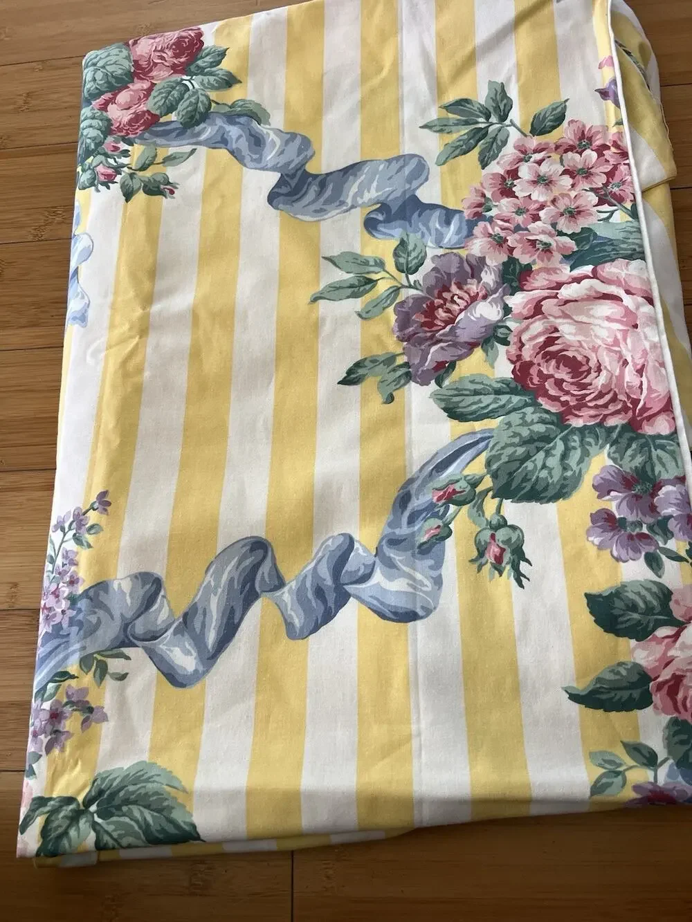 IKEA UK Twin US Single Duvet Cover Floral Made In Great British Cotton 58x82 NWO