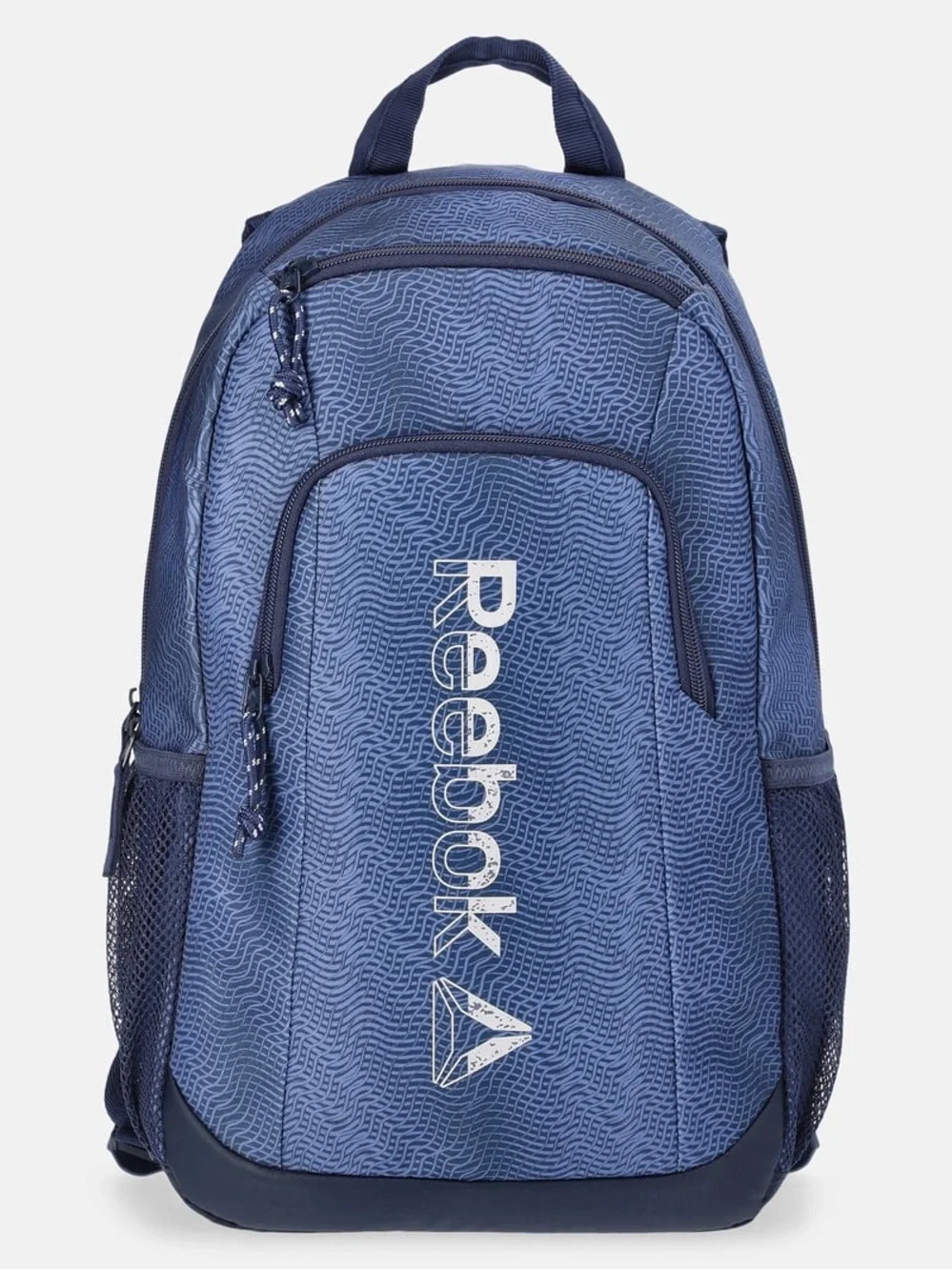 Reebok Boys Navy and Dark Blue Textured Backpack W