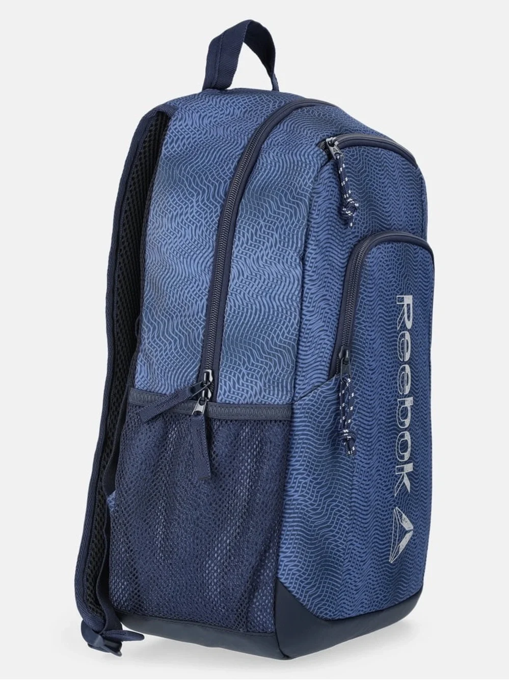 Reebok Boys Navy and Dark Blue Textured Backpack W