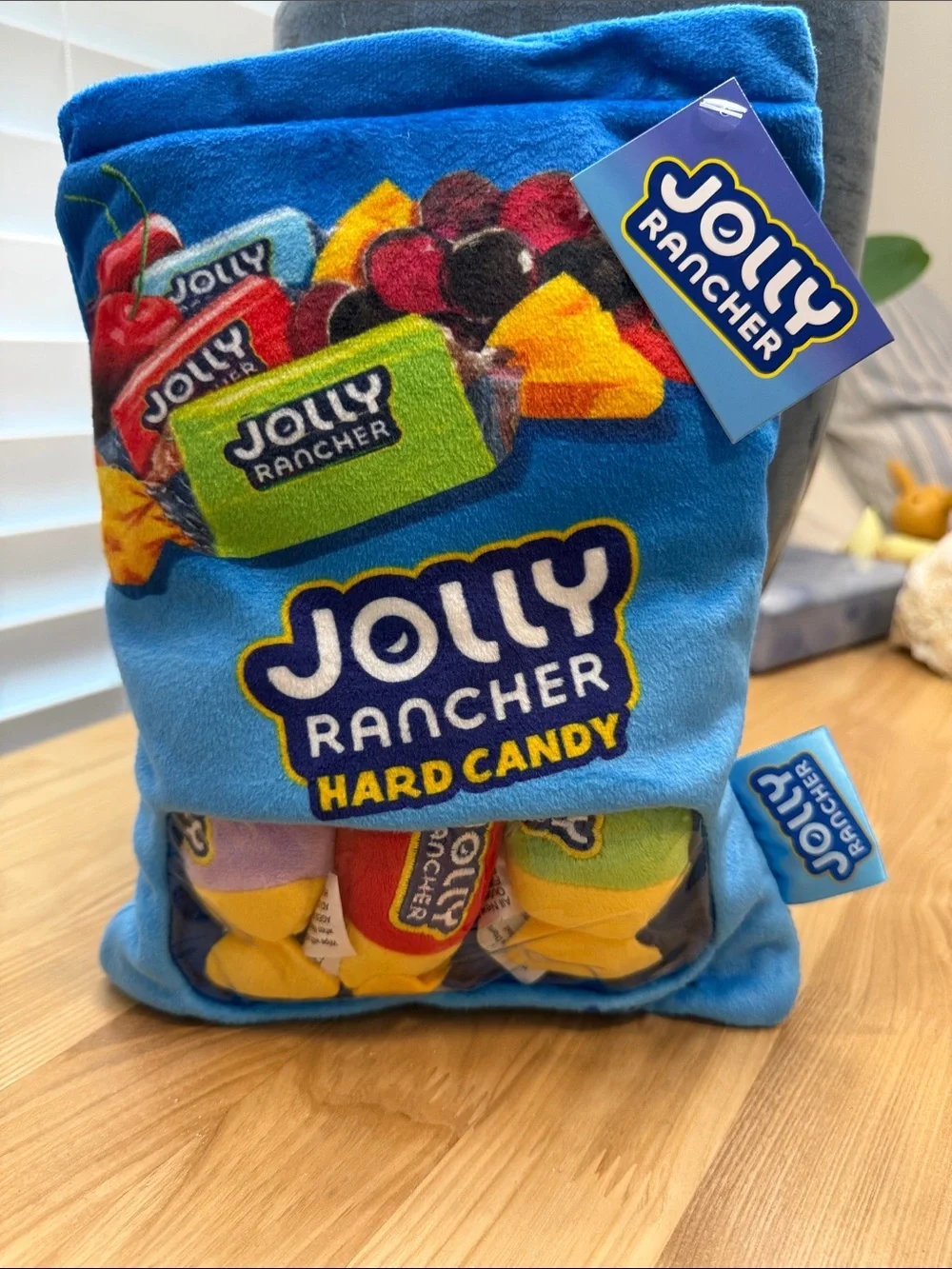 🆕Jolly Rancher Plush Candy Bag - Bright Blue