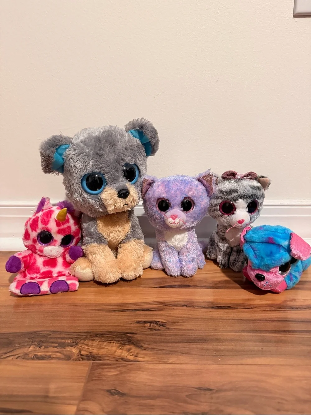TY Beanies Plush Multicolor Stuffie Plush Toy Set - Soft Cuddly Animals