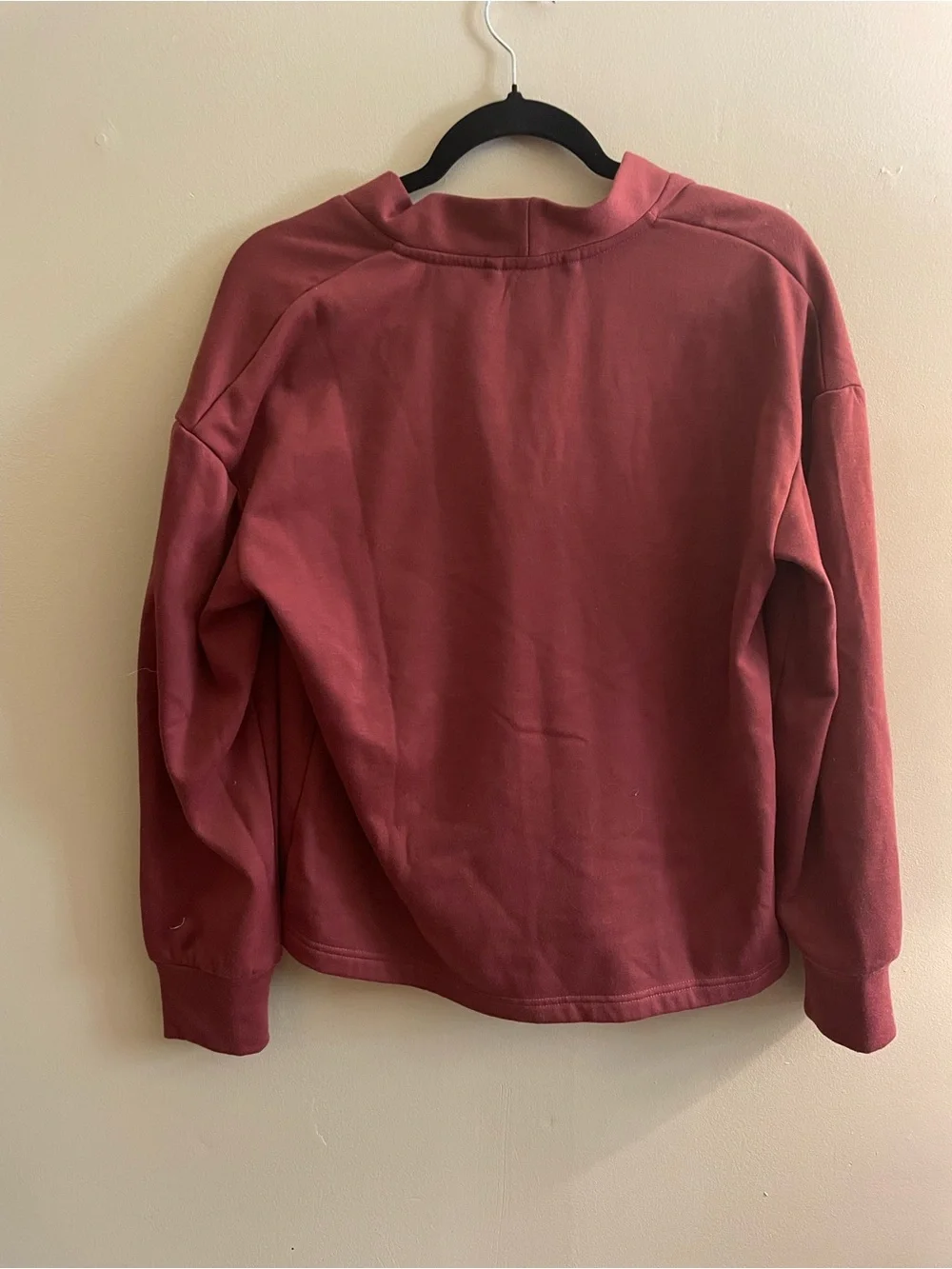 BlakShire Homewear Burgundy Oversized Lounge Set XS Two Piece Sweatsuit